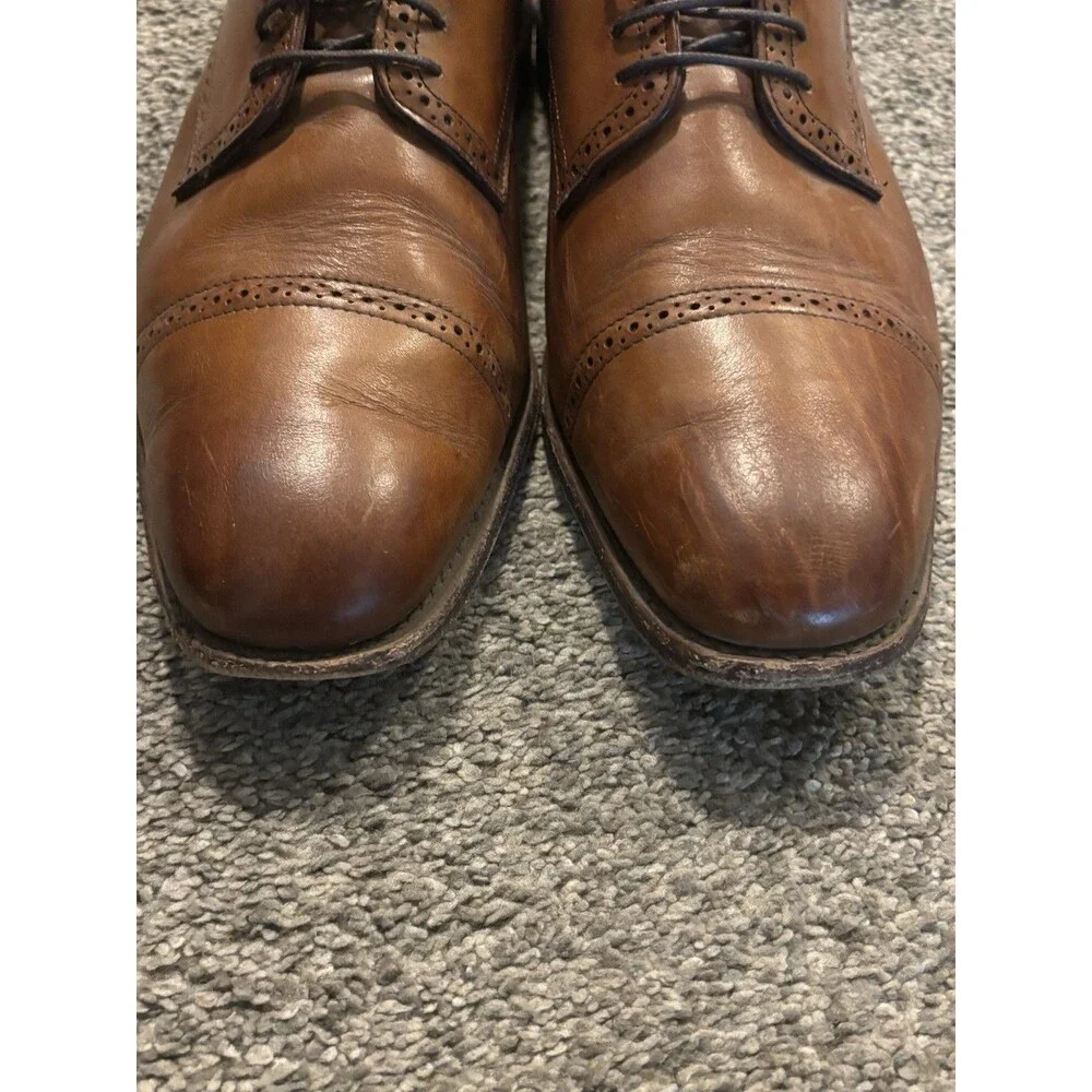 Allen Edmonds Yorktown Oxford Shoes Mens Size 12 3E Brown USA Made‎